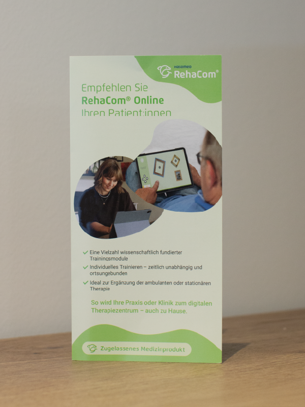Patient:innen-Flyer im RehaCom® Praxiskit