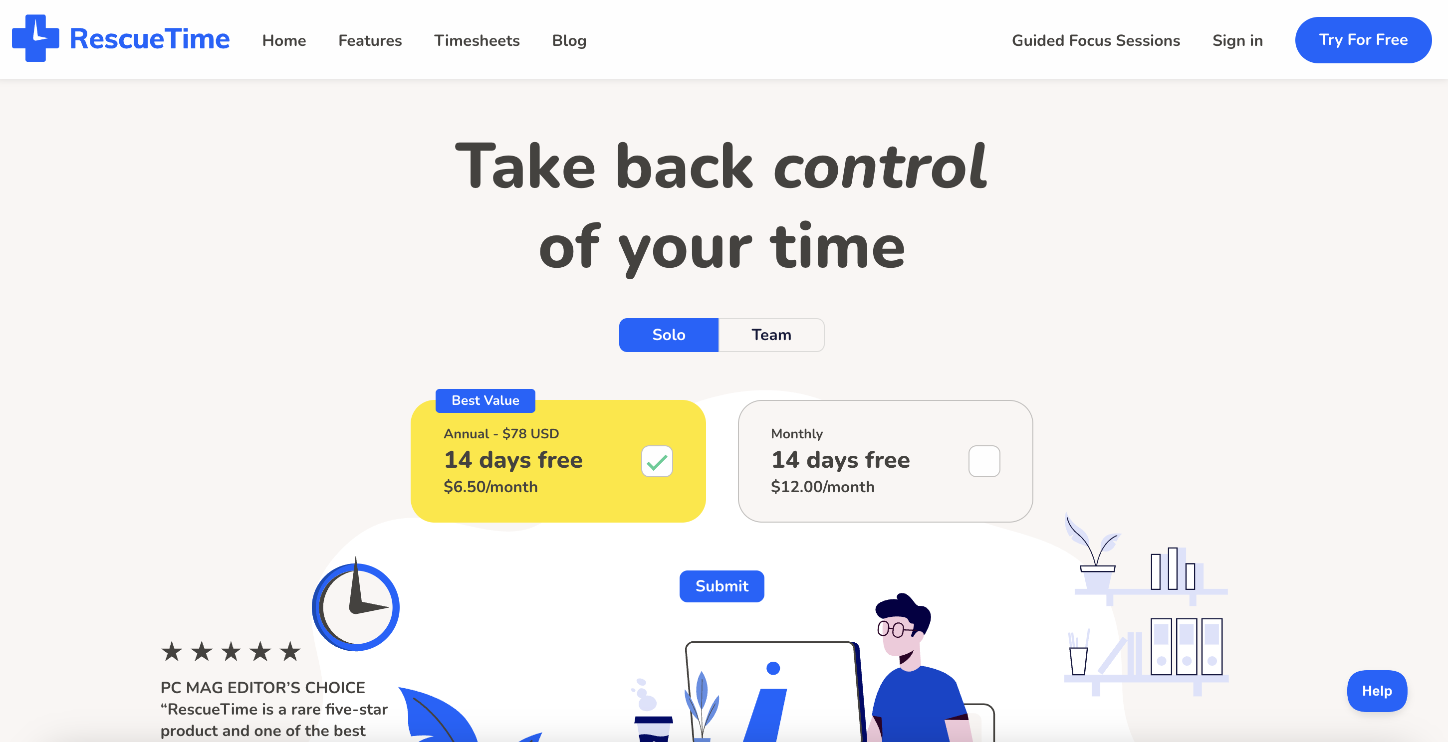 rescuetime time tracking