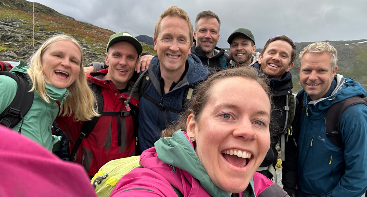 The Casi team on a mountain hike during onboarding week