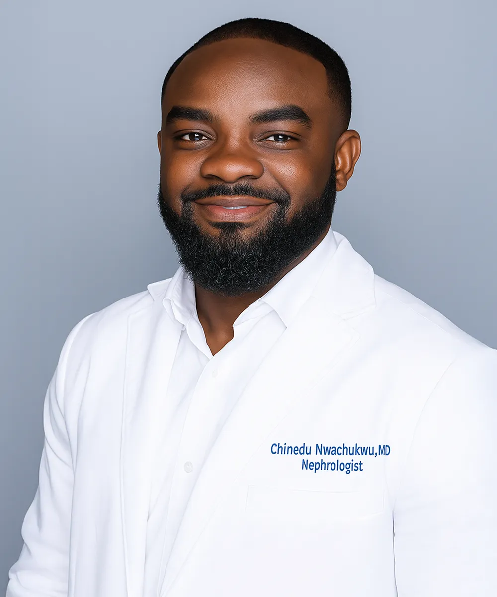 Dr. Chinedu Nwachukwu, MD headshot - Nephrologist at Dallas Renal Group
