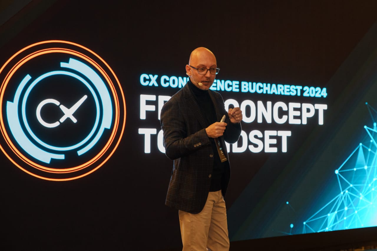Codin Caragea at CX Conference Bucharest 2024