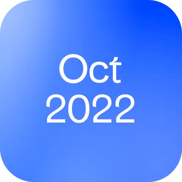 Milestone Oct 2022