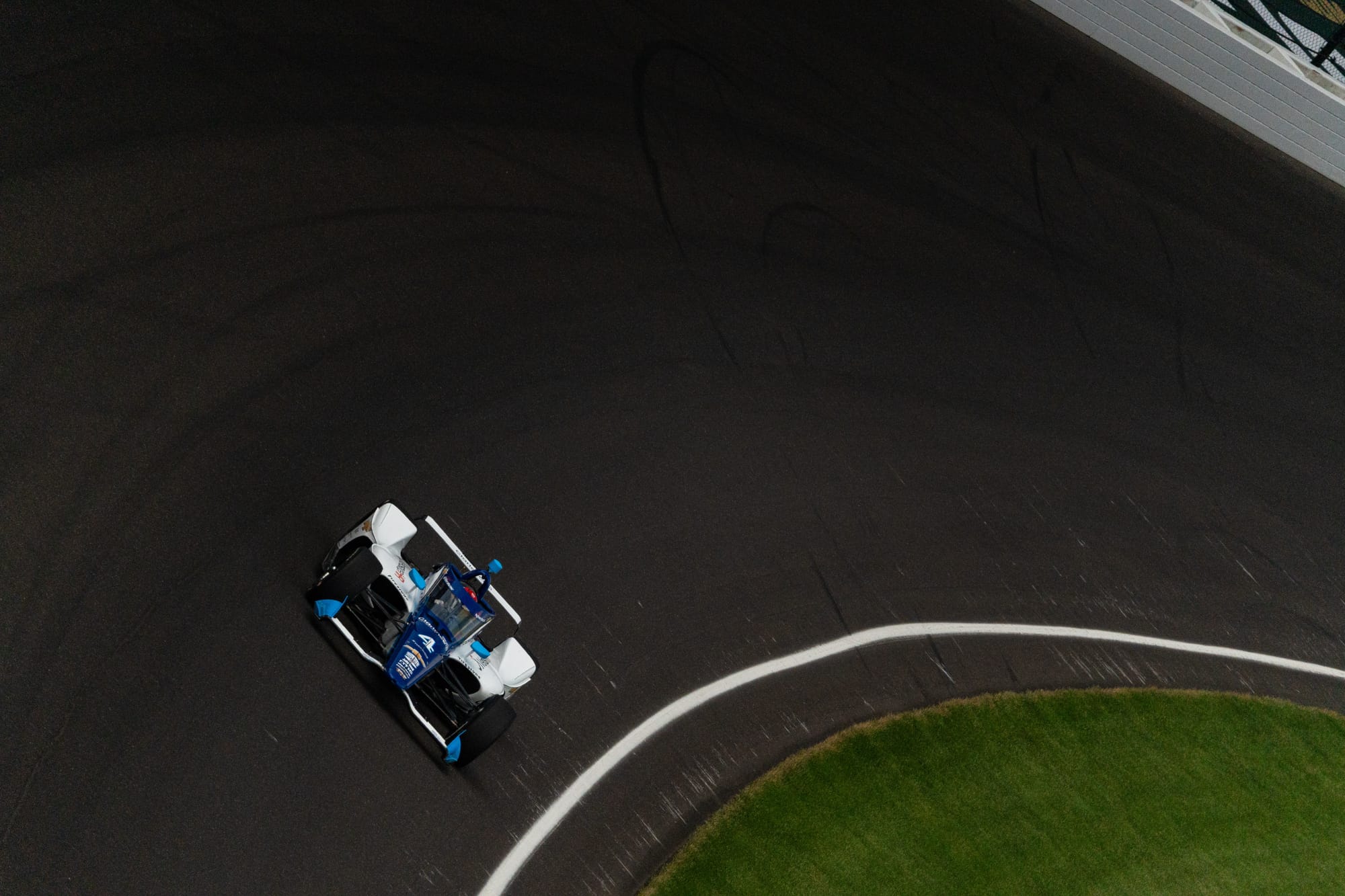 David Malukas durant les qualifications des 500 miles d'Indianapolis 2025