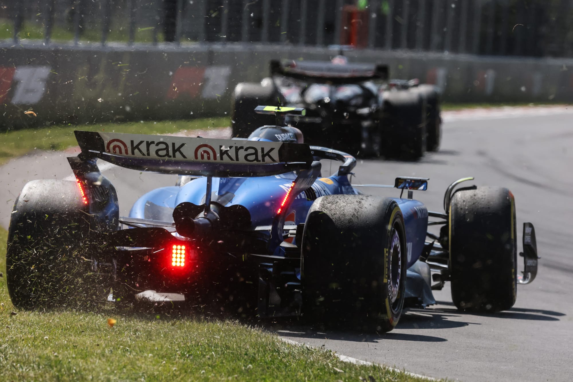 Alex Albon en difficulté avec sa Williams au Canada