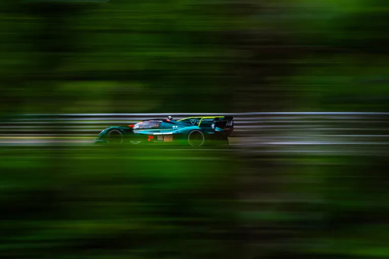 Aston Martin Valkyrie in action on track