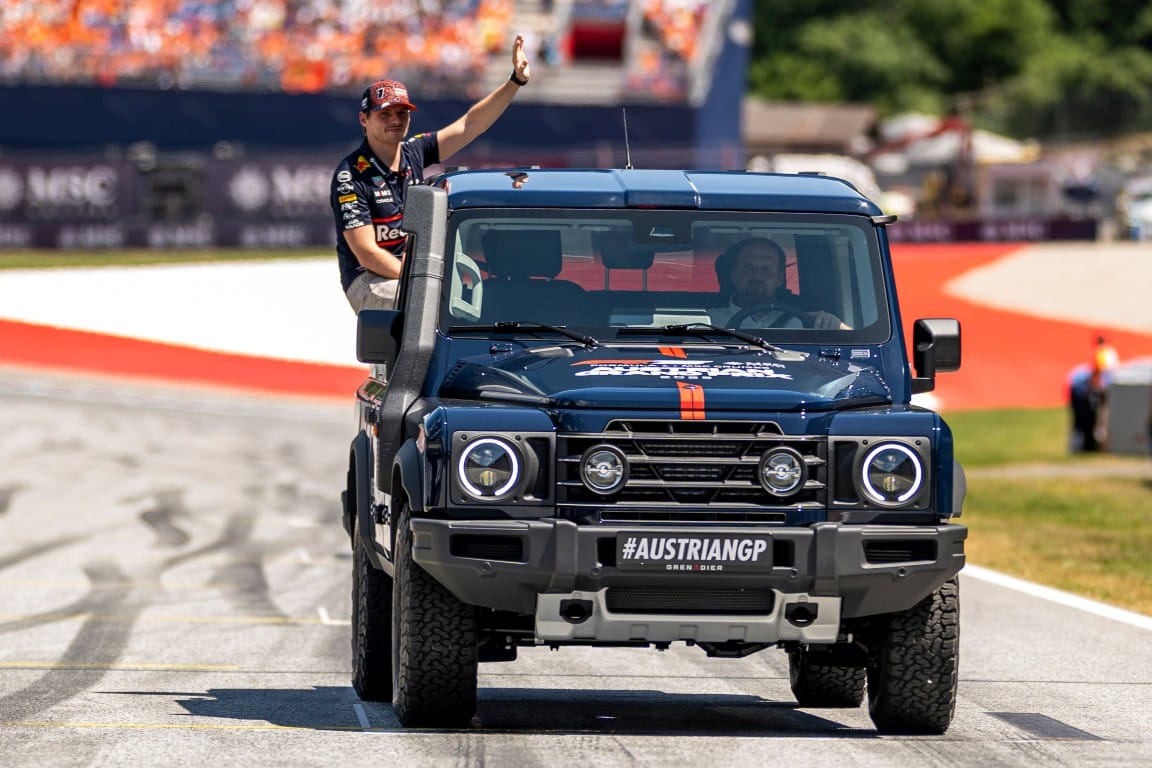 Verstappen et son manager lors du week-end de course