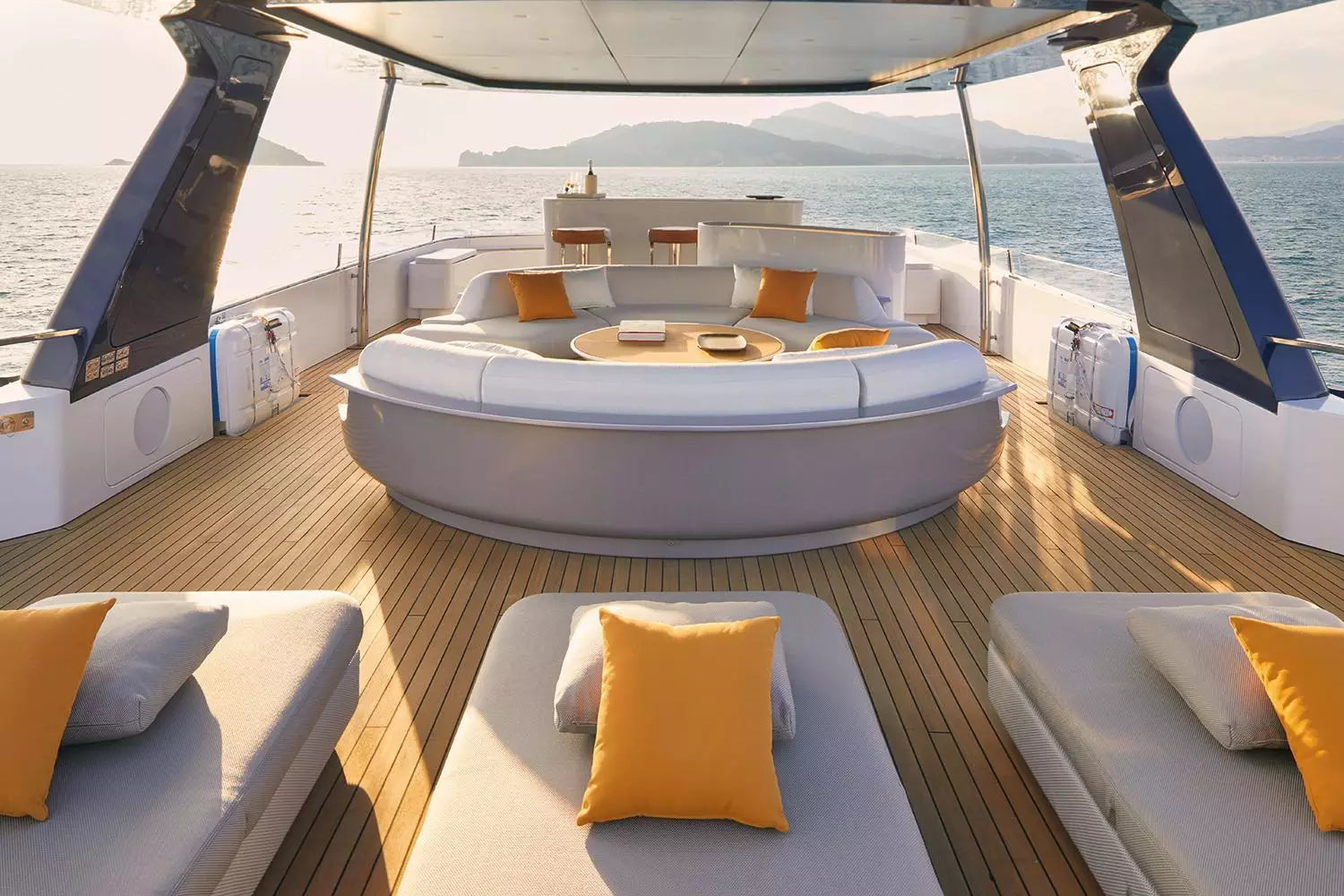 Sundeck avec vues sur la mer