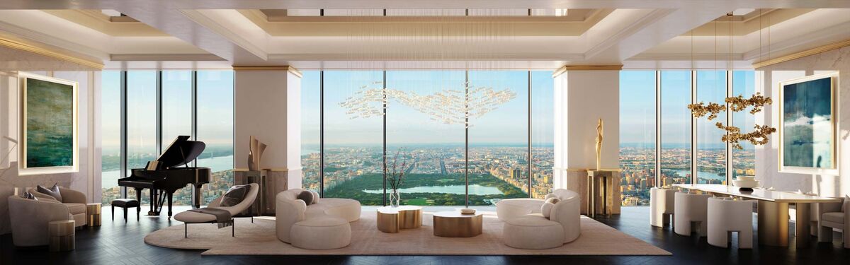 Photographe : Hayes Davidson/Sotheby’s The Quadplex penthouse at 111 West 57th St.