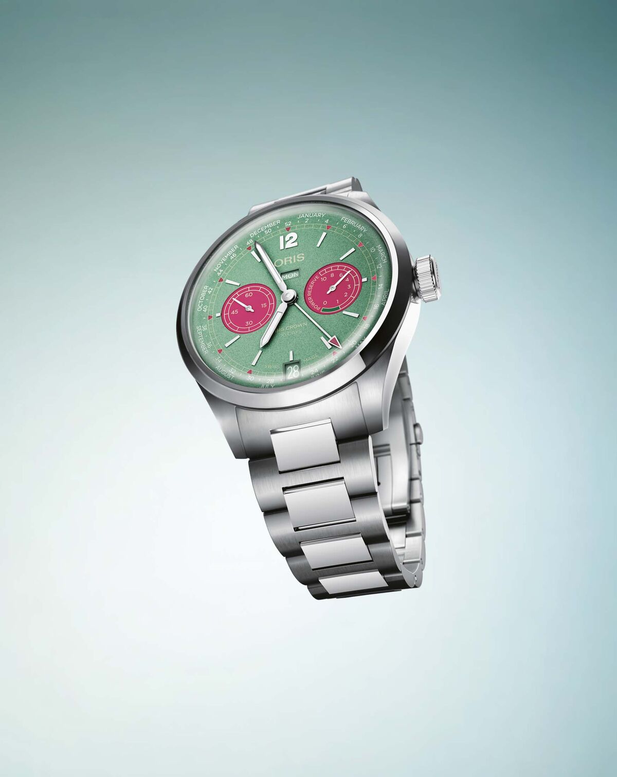 Oris adds another timepiece with a mint green dial to the growing number from 2025.