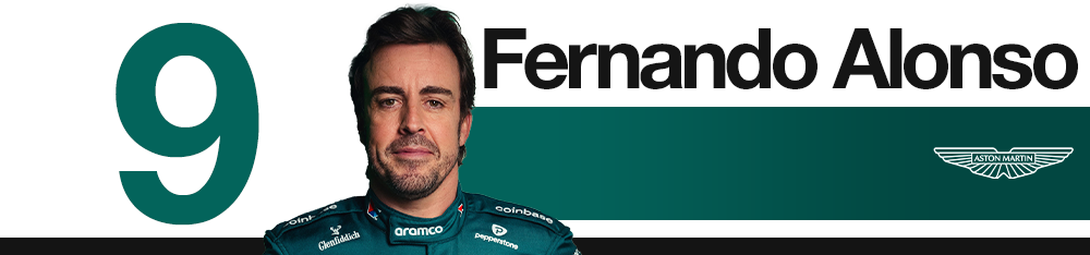 Fernando Alonso pilotant Aston Martin en Azerbaïdjan