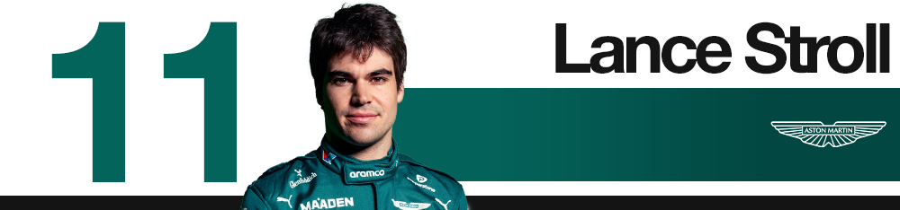 Lance Stroll à Bakou sur Aston Martin