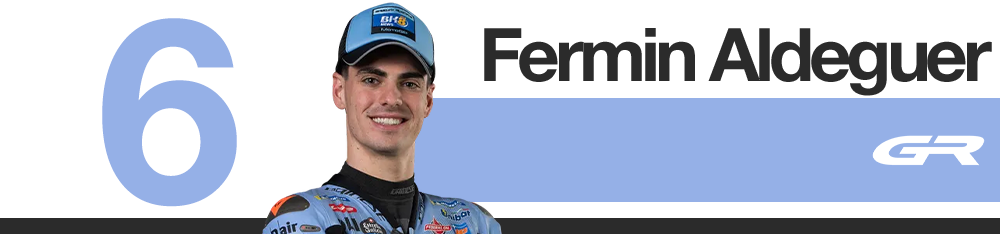 Classement des pilotes MotoGP 2025 : Gresini Ducati (FermĂn Aldeguer)