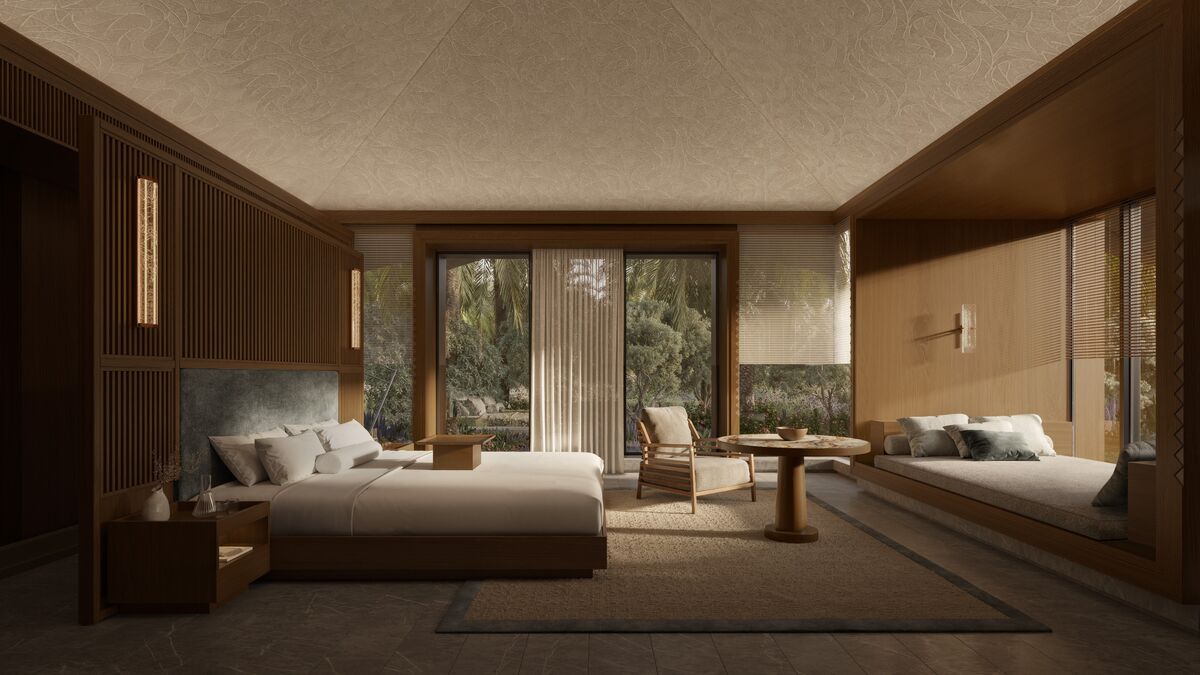 Rendu d’une chambre à The Malkai.