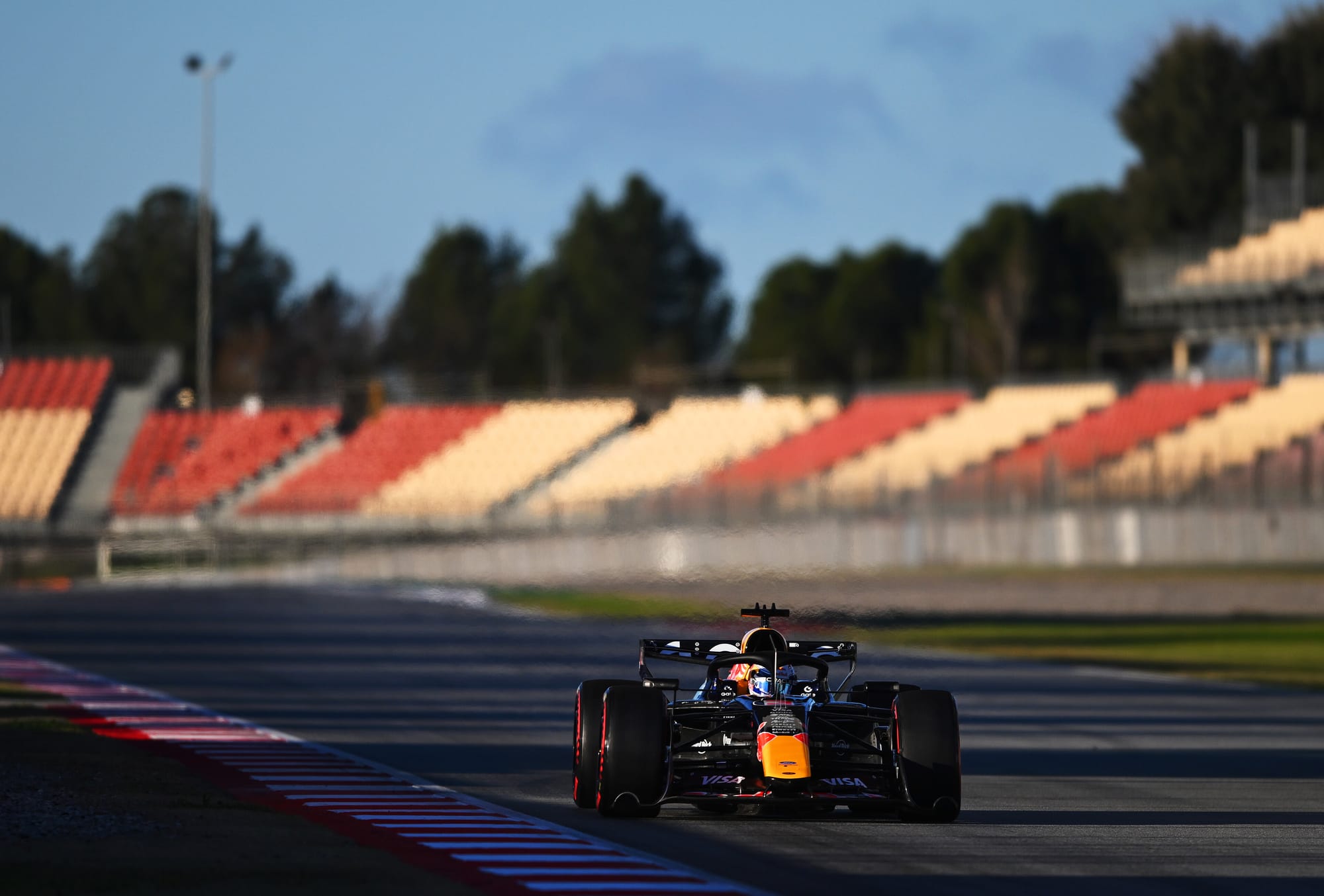 Red Bull en piste lors du test F1 2026
