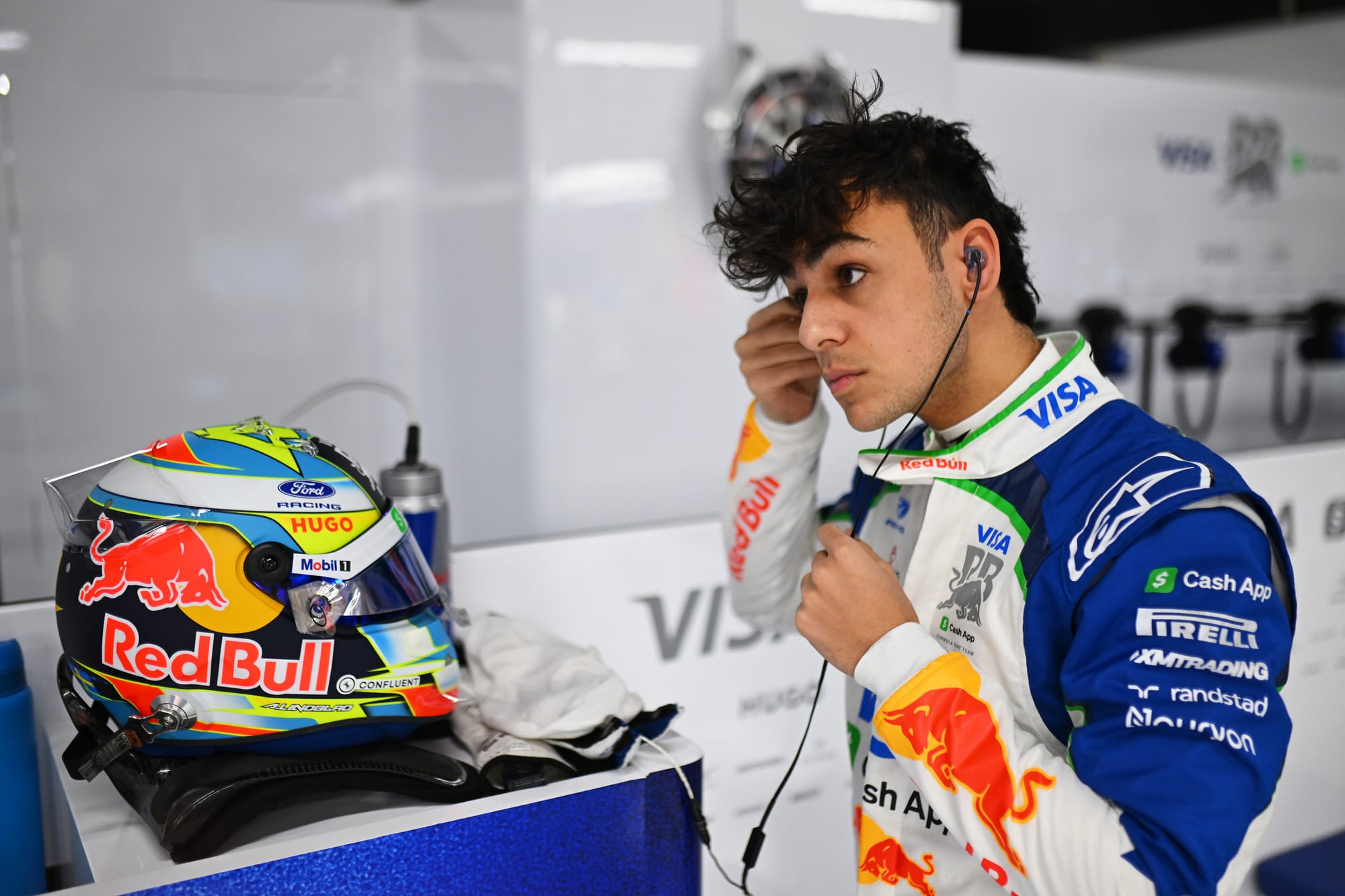 Arvid Lindblad, rookie, pendant le test F1 2026