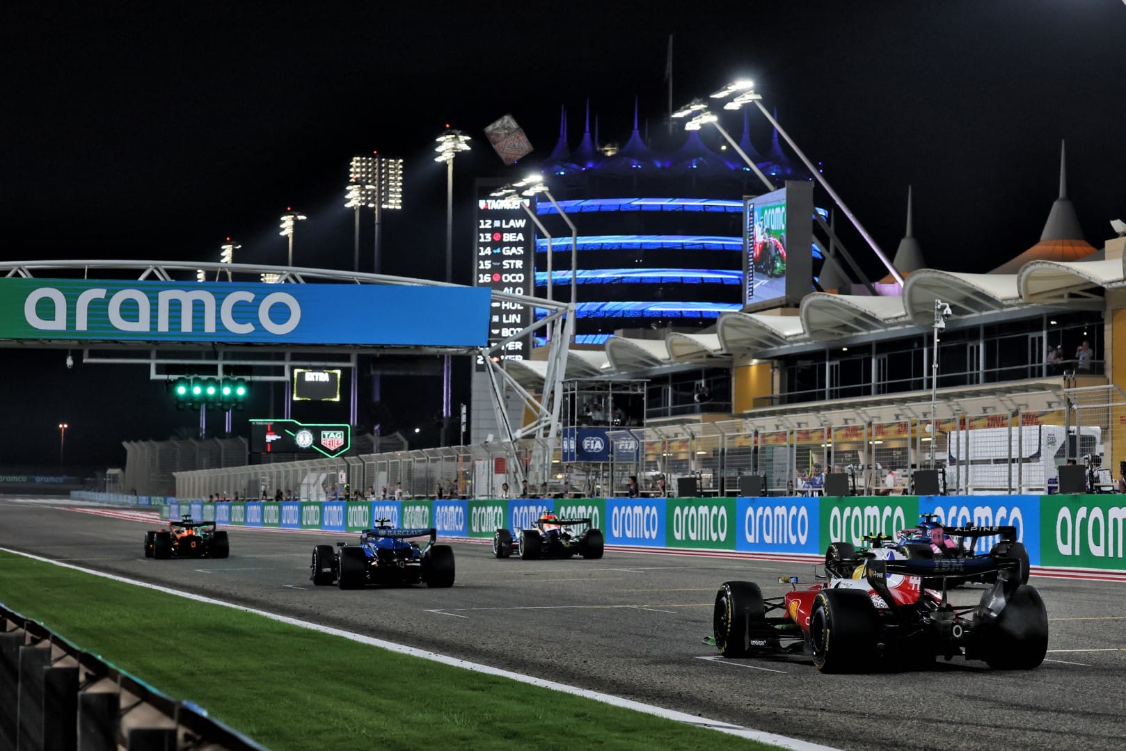 Essai de procédure de départ lors du test F1 2026 à Bahreïn