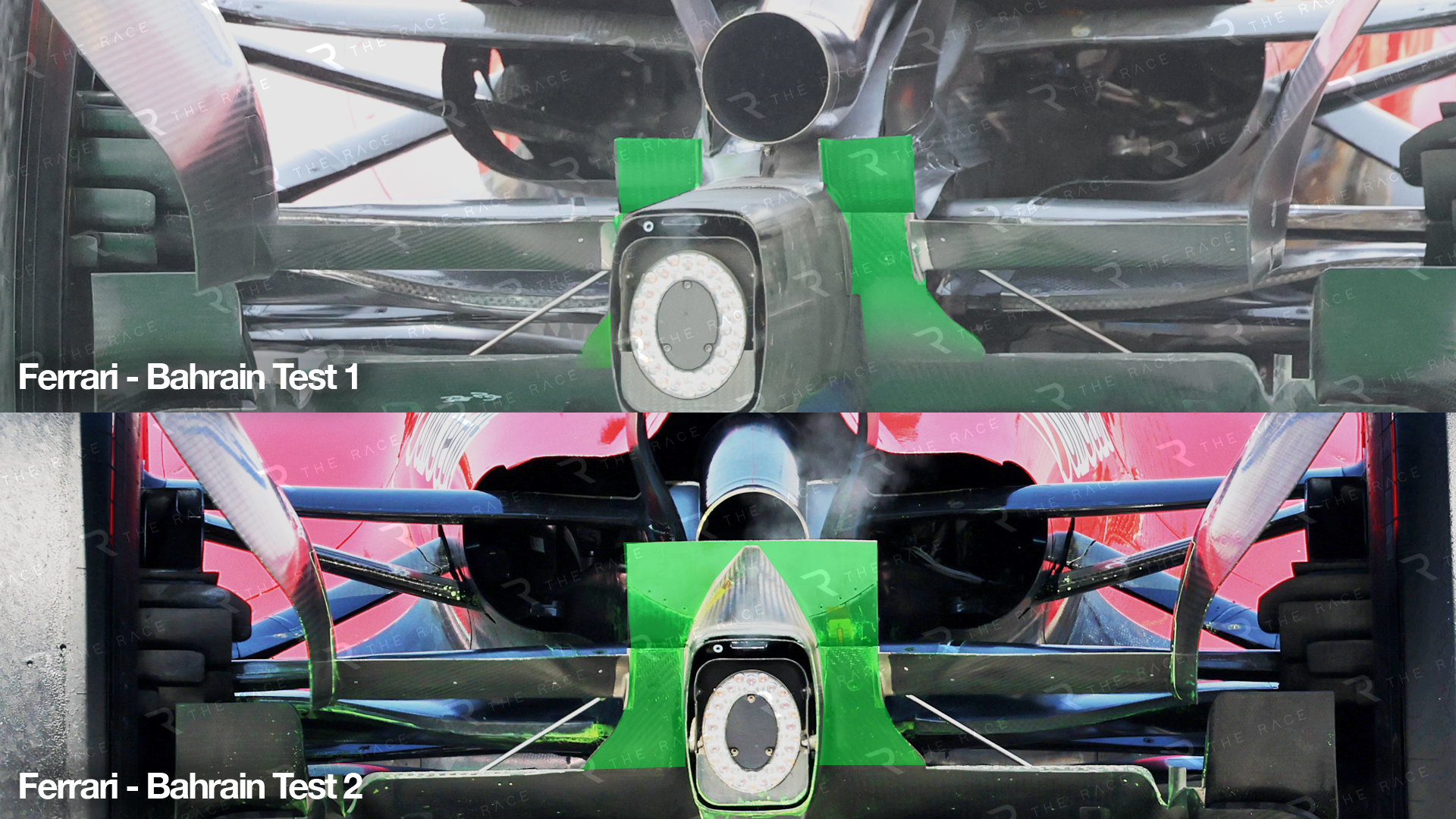 Nouvelle solution aérodynamique Ferrari : aile de diffuseur