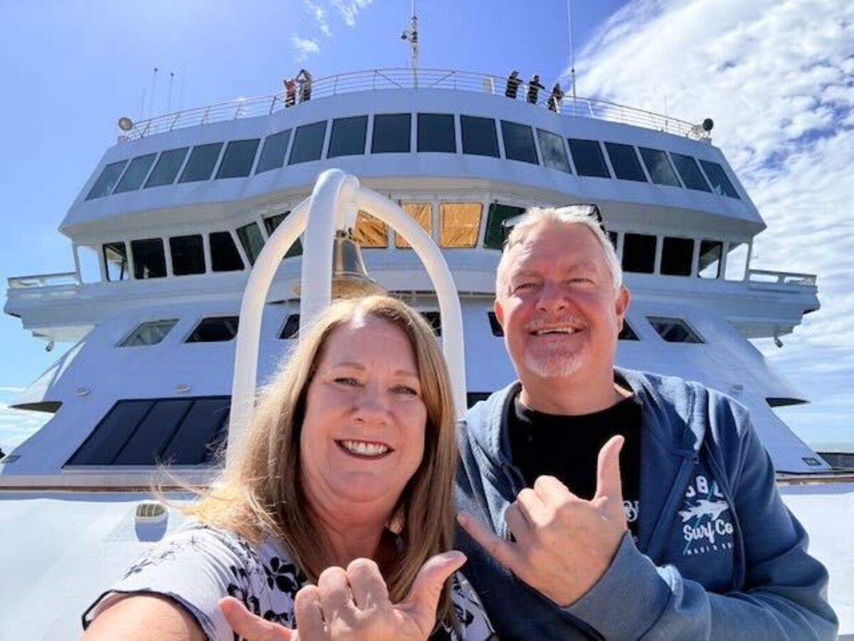 Lanette Canen et Johan Bodin, résidents à bord du Villa Vie Odyssey.
