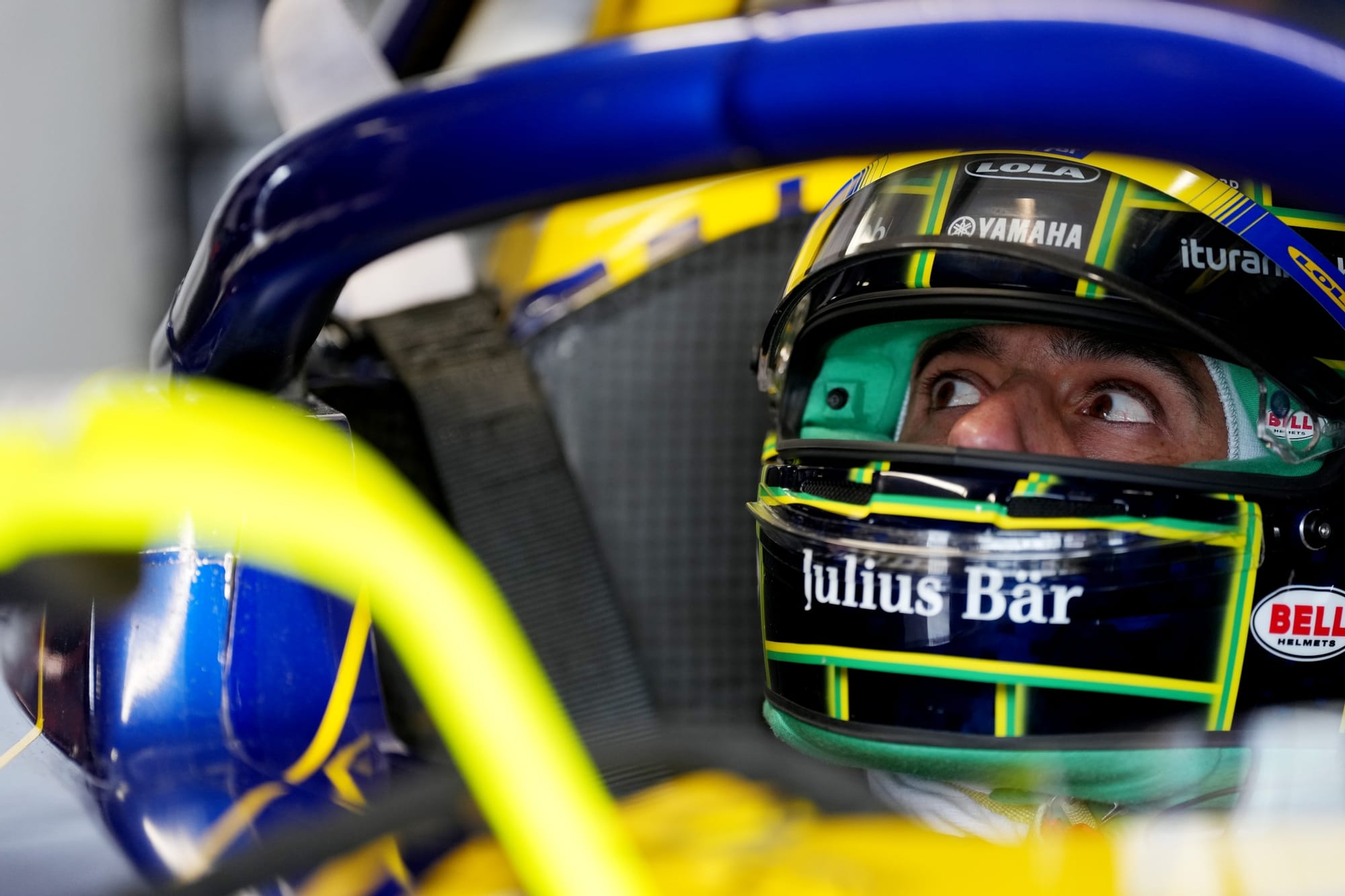 Lucas di Grassi, champion de Formula E, lors de l’annonce de sa retraite