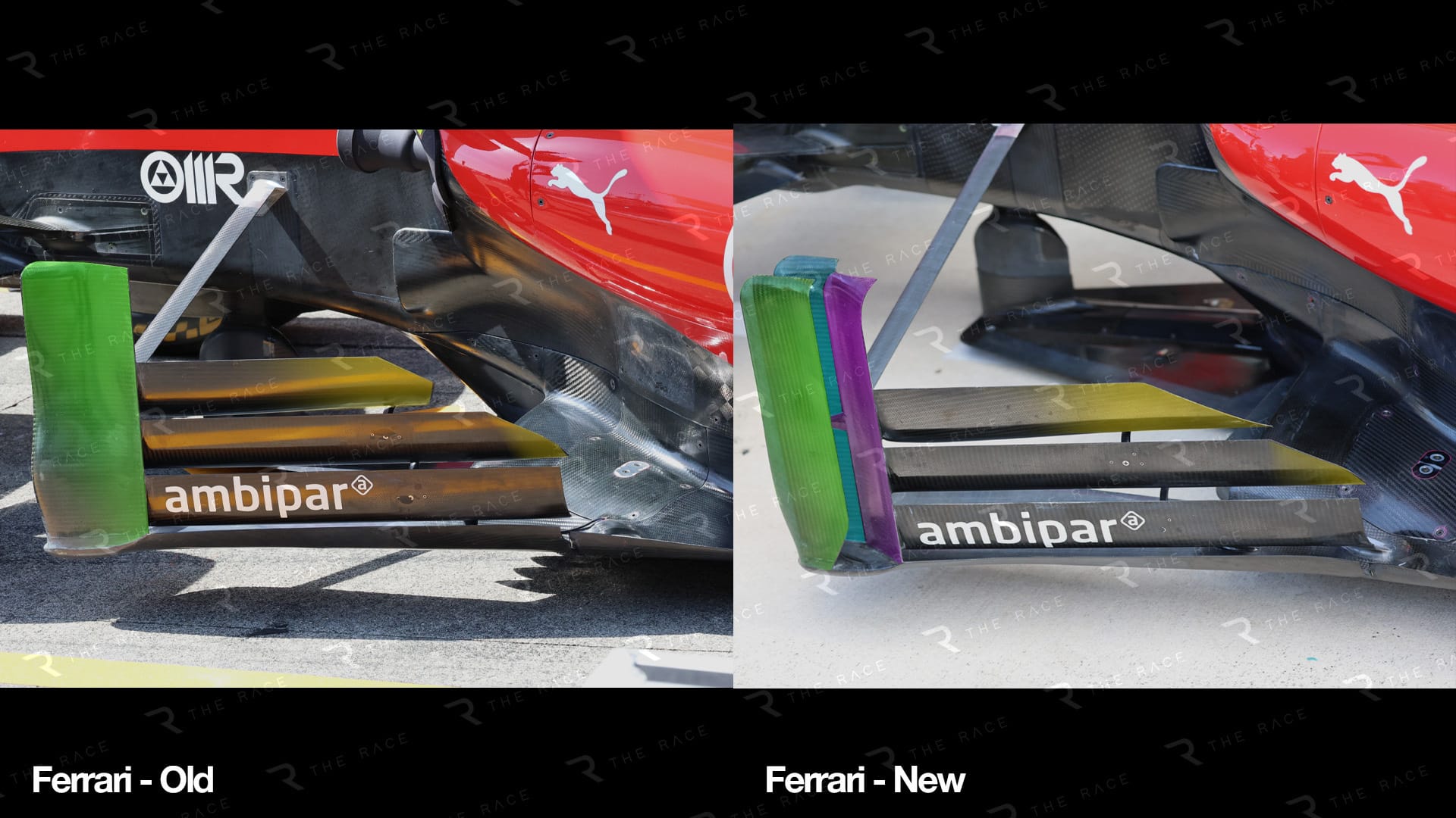 Comparaison : évolution des déflecteurs latéraux type “bargeboards”