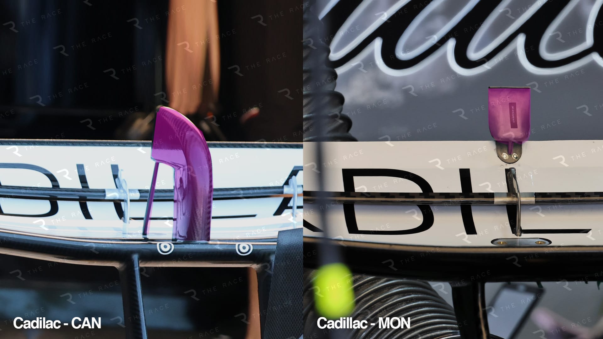 Cadillac à Monaco : appendice sur le volet supérieur de l’aileron arrière pour gagner de l’appui