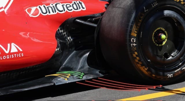 Évolutions de plancher Ferrari 2026 pour accroître l’outwash du pneu arrière