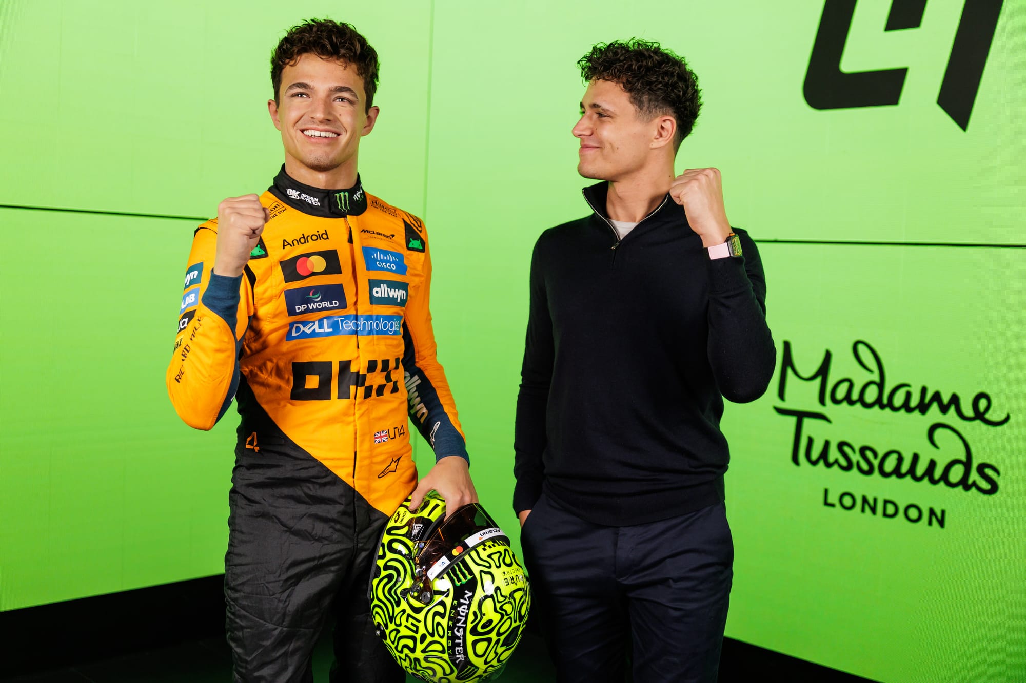 Lando Norris immortalisé à Madame Tussauds avant le Grand Prix de Grande-Bretagne