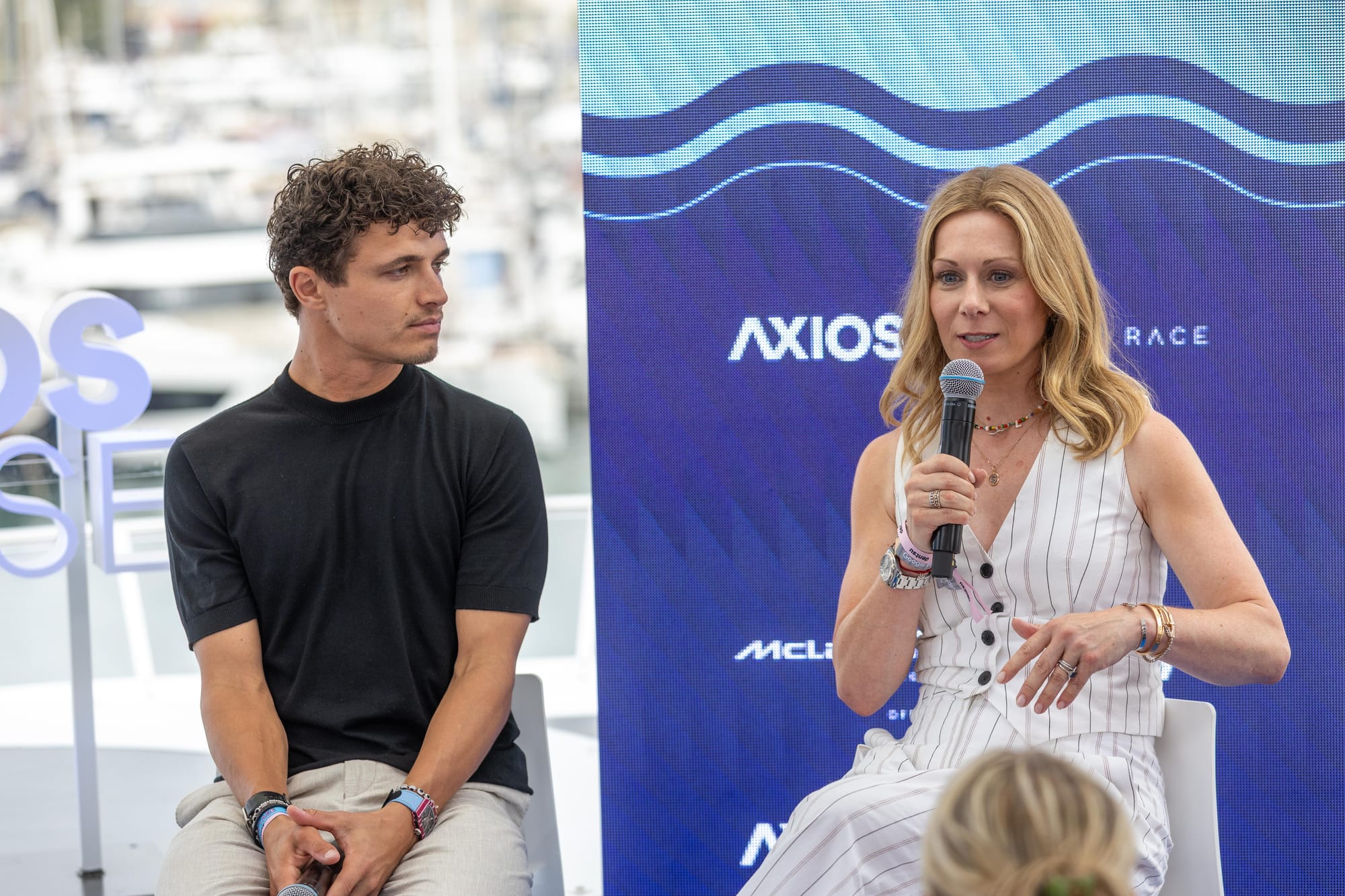 Lando Norris (McLaren) et Louise McEwen