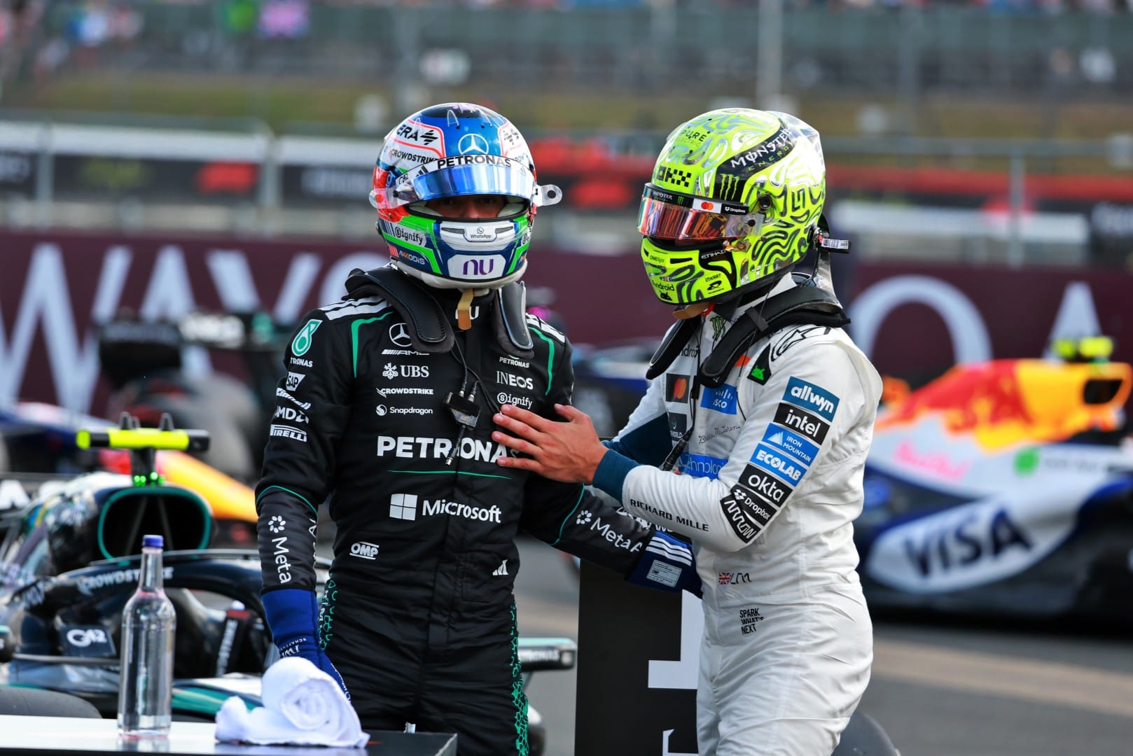 La manœuvre inattendue de Mercedes qui a surpris McLaren en qualifications à Silverstone