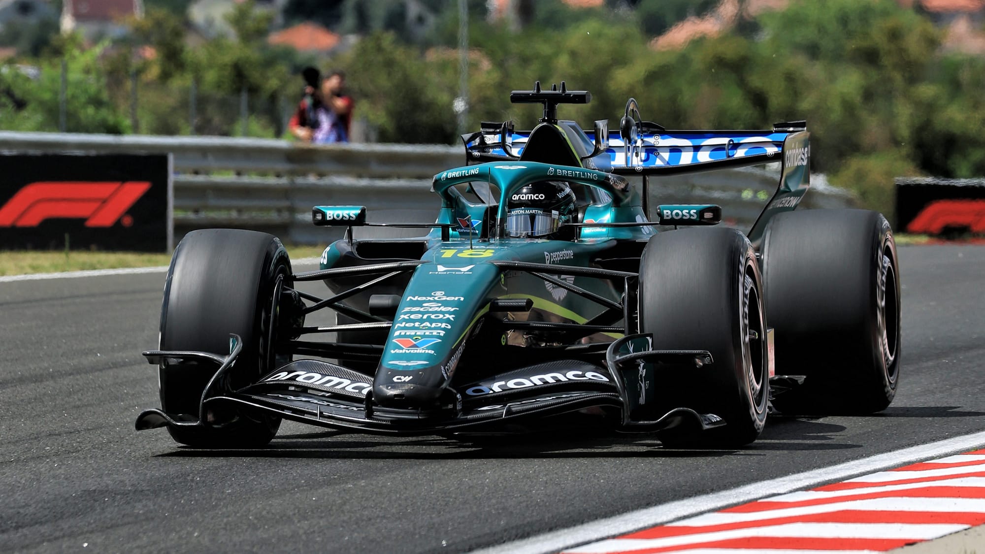 Suspicion de casse de suspension : la nouvelle Aston Martin stoppée dès la FP1 en Hongrie