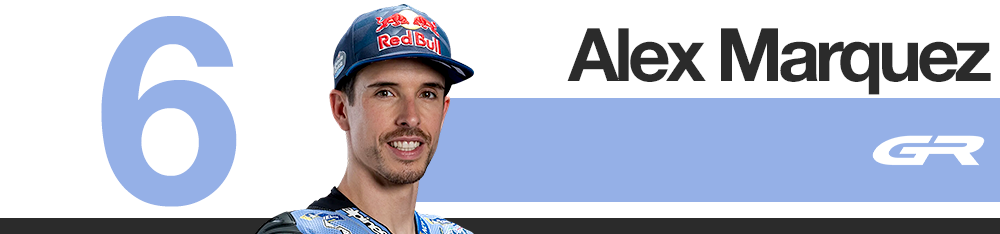 Infographie Gresini : classement des pilotes au Grand Prix d'Aragon 2026 (Alex Marquez)
