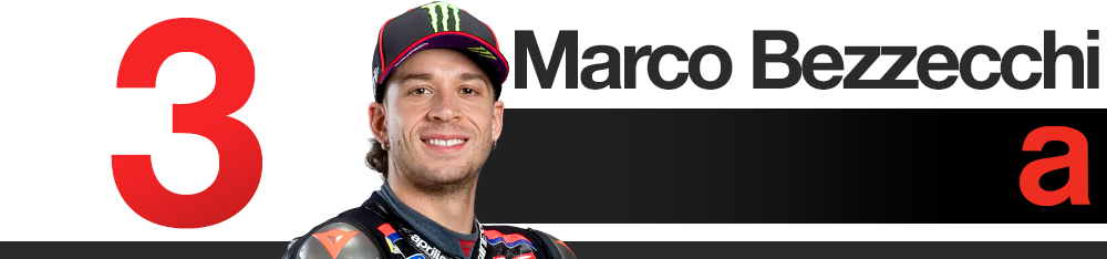 Infographie Aprilia : classement des pilotes au Grand Prix d'Aragon 2026 (Marco Bezzecchi)