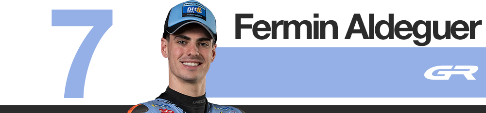 Infographie Gresini : classement des pilotes au Grand Prix d'Aragon 2026 (Fermin Aldeguer)