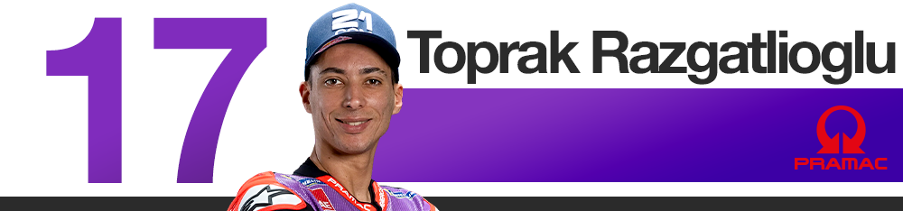 Infographie Pramac : classement des pilotes au Grand Prix d'Aragon 2026 (Toprak Razgatlioglu)
