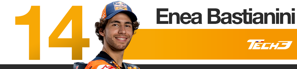 Infographie Tech3 : classement des pilotes au Grand Prix d'Aragon 2026 (Enea Bastianini)