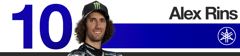 Infographie Yamaha : classement des pilotes au Grand Prix d'Aragon 2026 (Alex Rins)