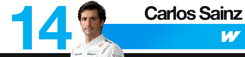 Classement des pilotes - Carlos Sainz (Williams) au GP d’Azerbaïdjan 2026