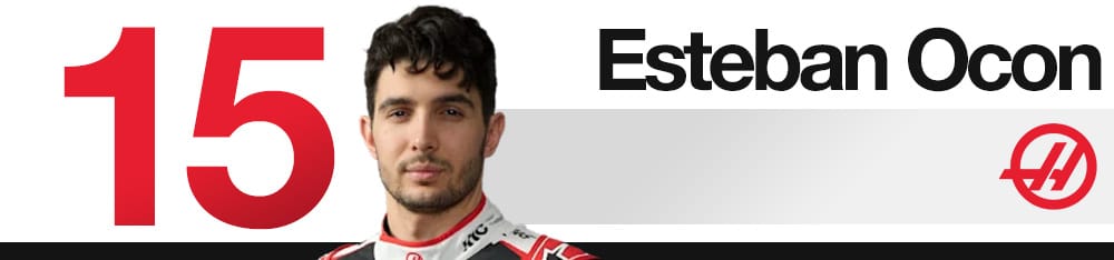 Esteban Ocon (Haas) à Sepang