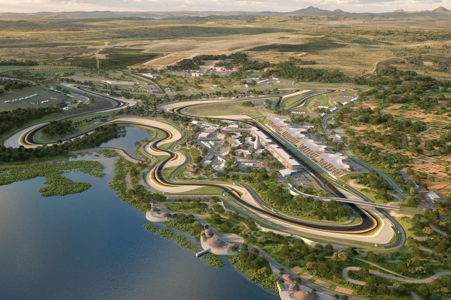 Rendu du futur circuit du Grand Prix d’Afrique au Rwanda