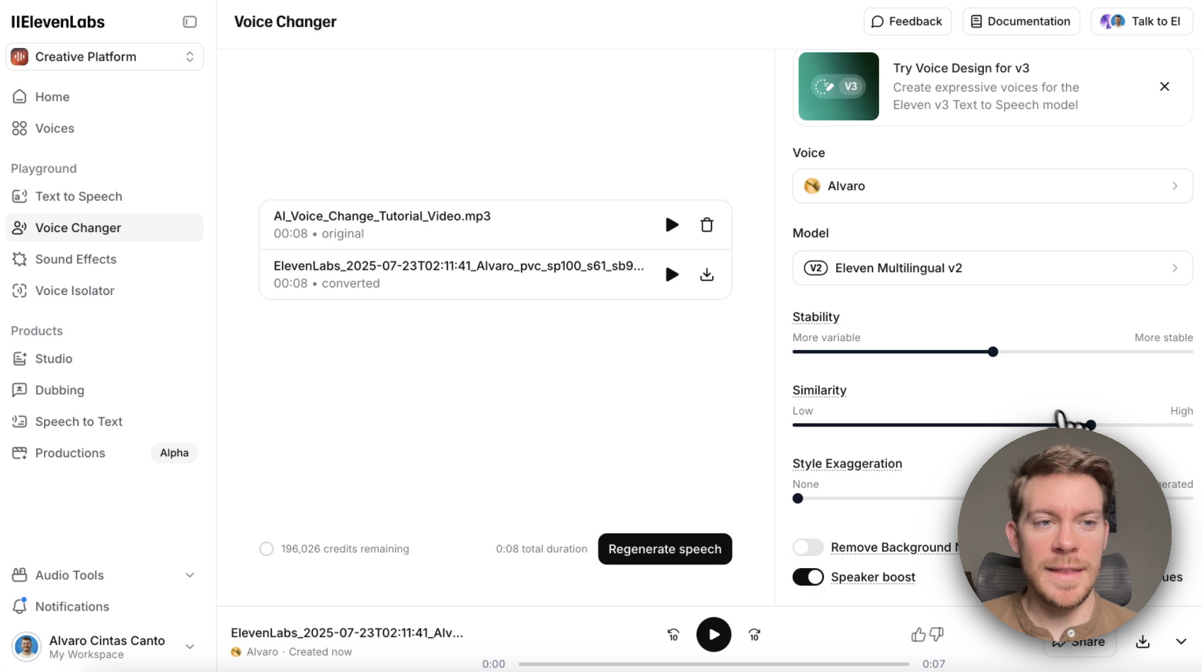 How to replace any character voice in your AI videos