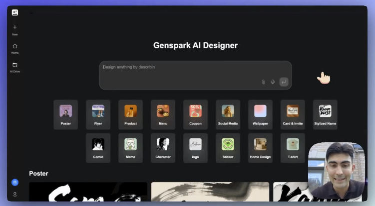 Create inspiring designs with Genspark AI Designer