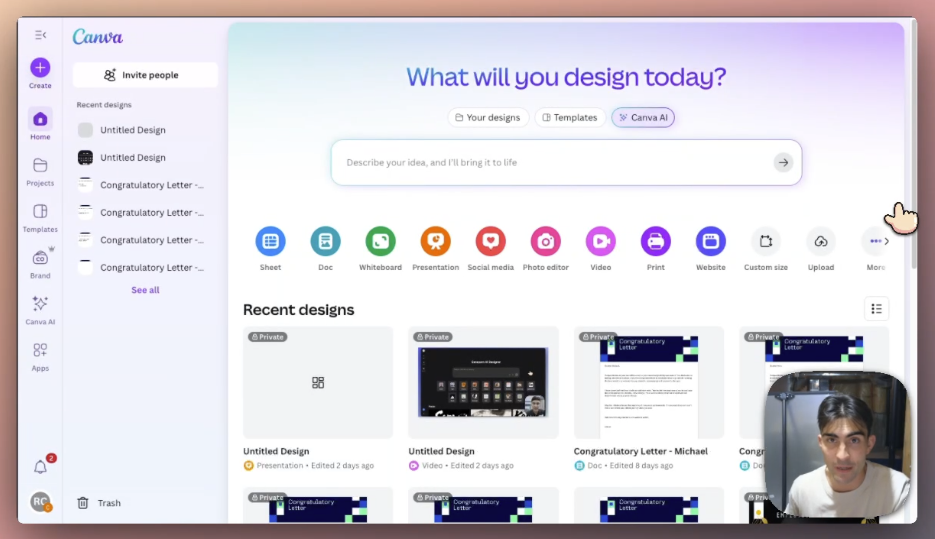 Create stylish presentations with Canva AI