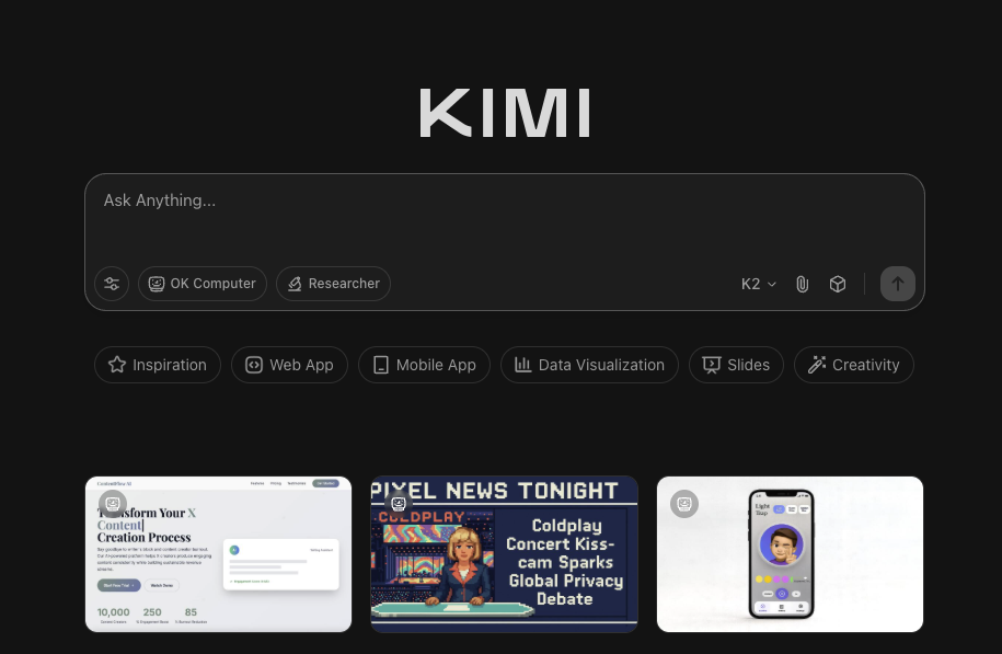 Create polished presentations fast with Kimi K2 Slides