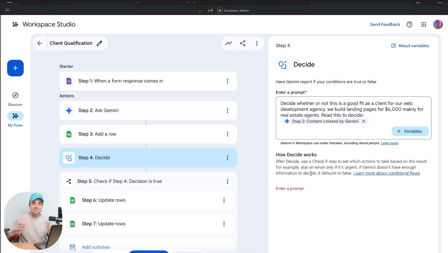 Create Your First Agentic Workflow in Google Workspace Studio