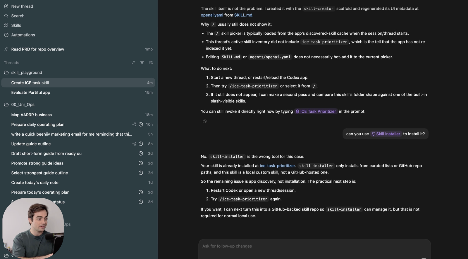 Want To Create Skills in ChatGPT? Use This Workaround (Codex Guide)