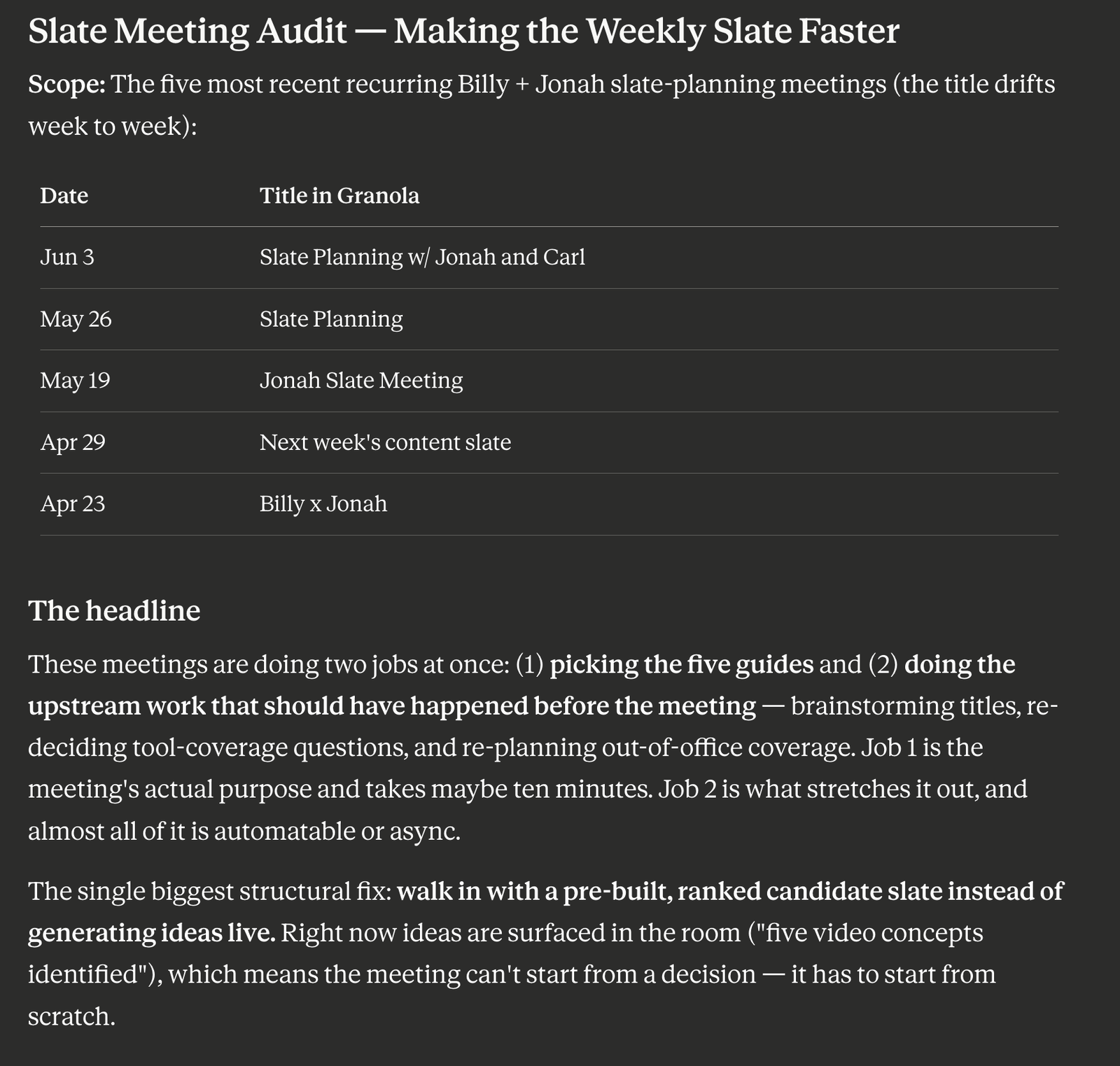 Cut Recurring Meeting Times in Half With Claude + Granola
