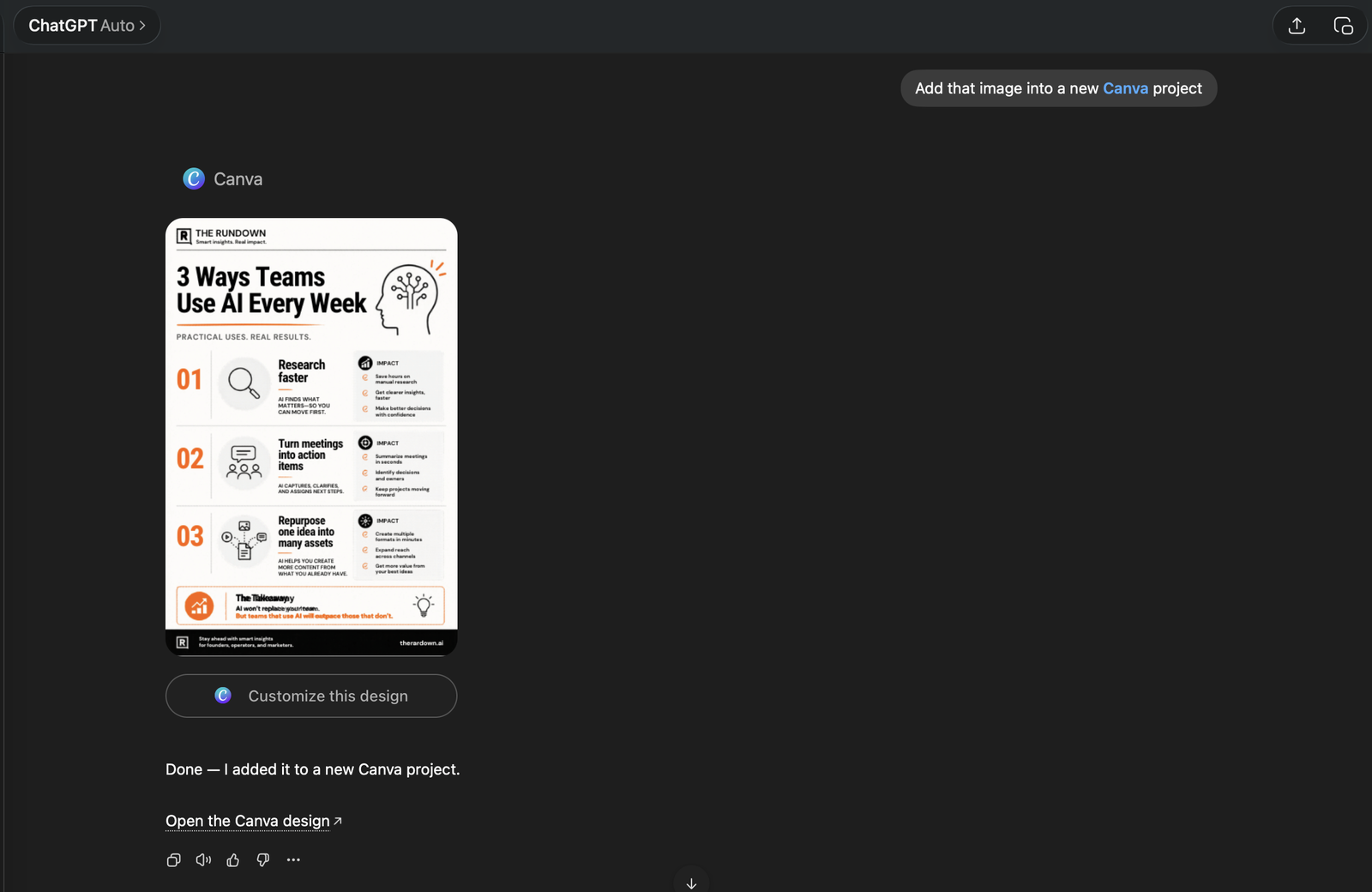 Turn Any ChatGPT Image Into an Editable Canva Design