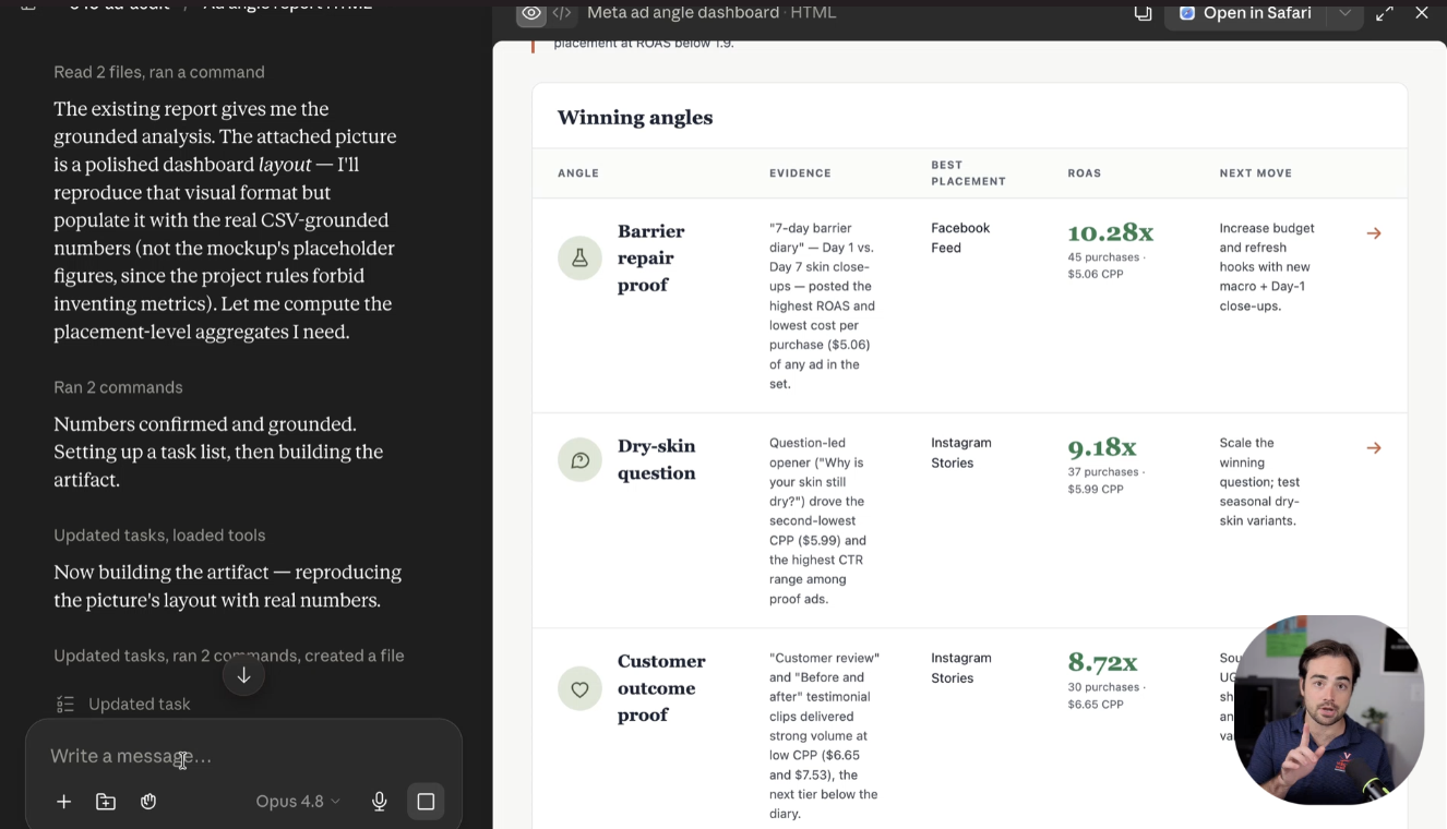 Find Your Winning Ad Angles With Claude and Meta Data