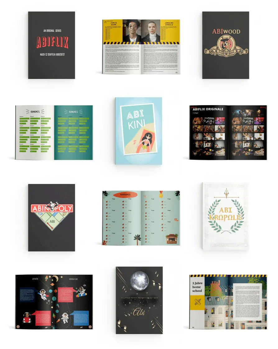 A collection of books and magazines with a variety of topics.