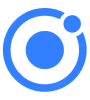 A blue circle with a blue dot in the middle.